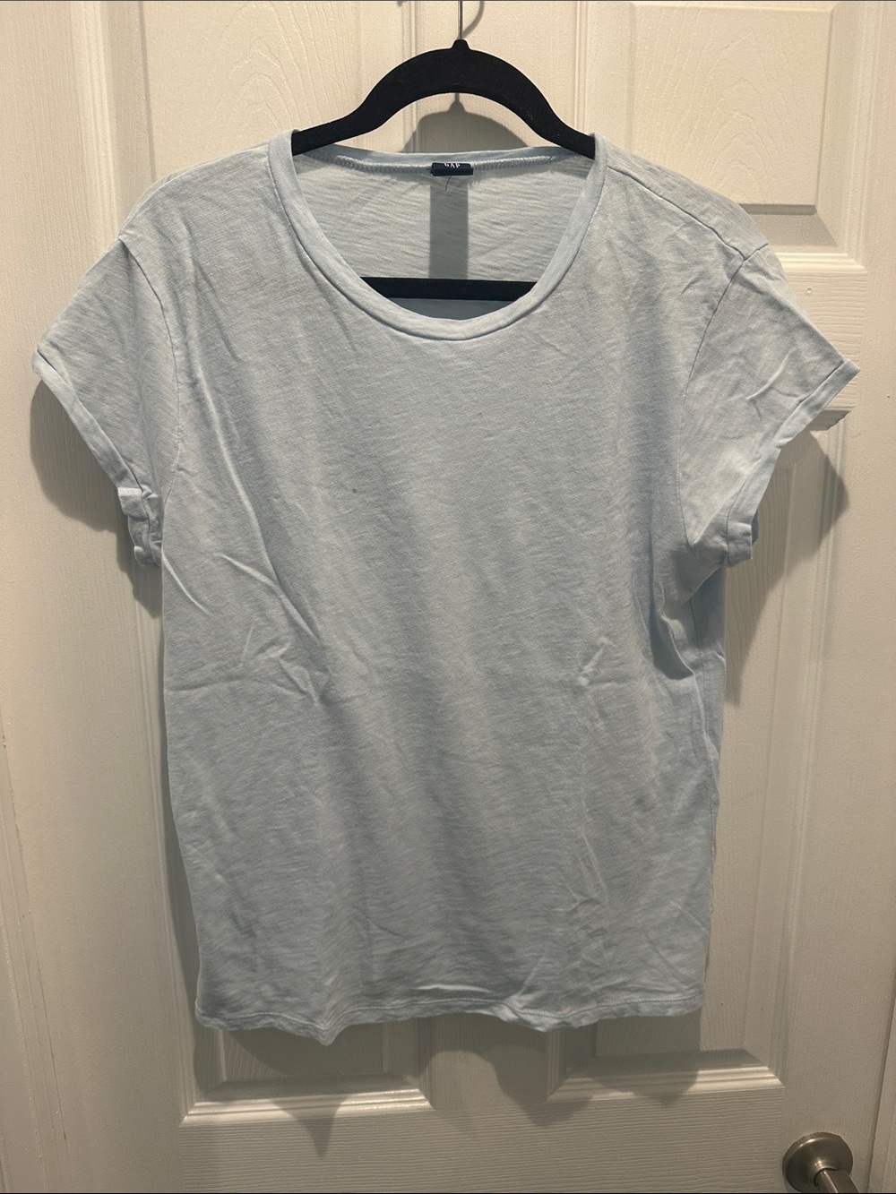 Light Blue Women's Crew Neck Tee Size 2XL